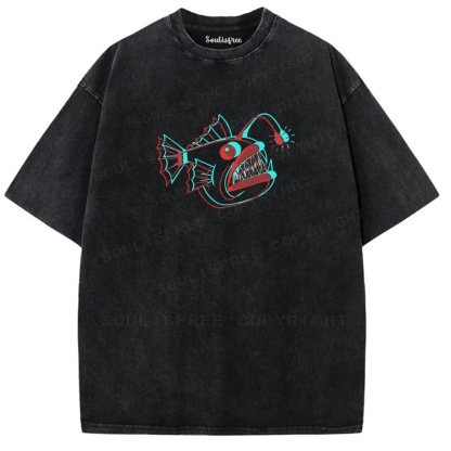 Soulisfree Deep Sea Lure Illusion Washed Tee