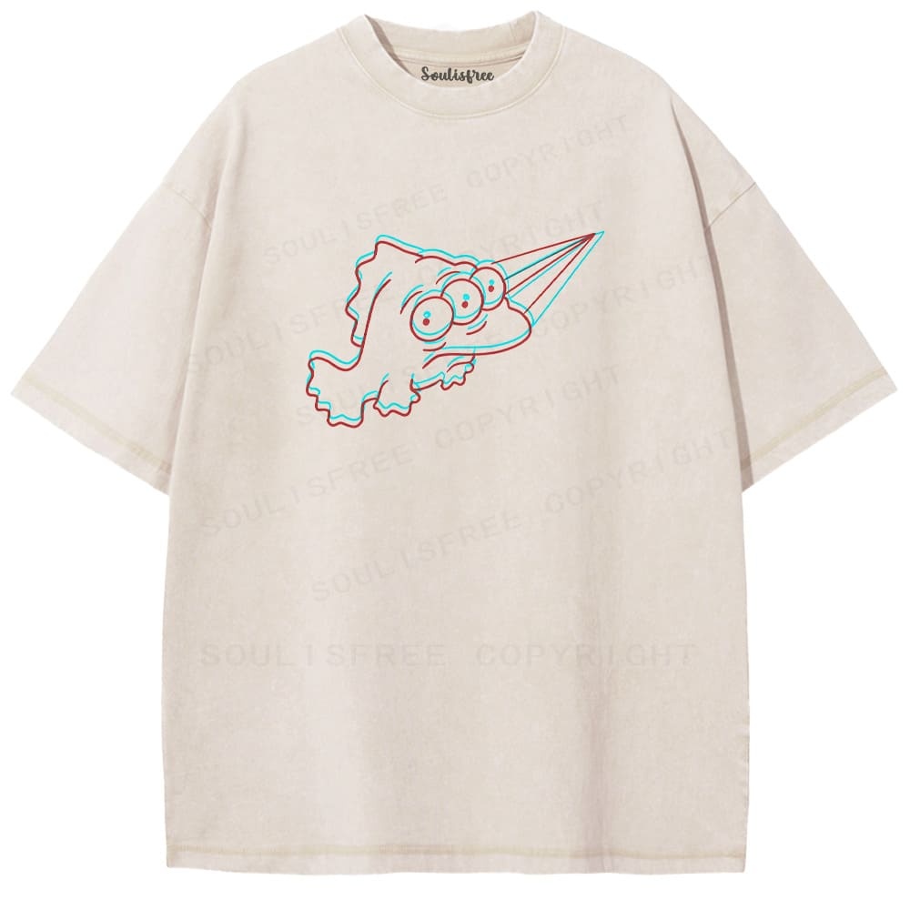 Designed Soulisfree Wander into Dream Spores Artistic Washed Tee | Soulisfree