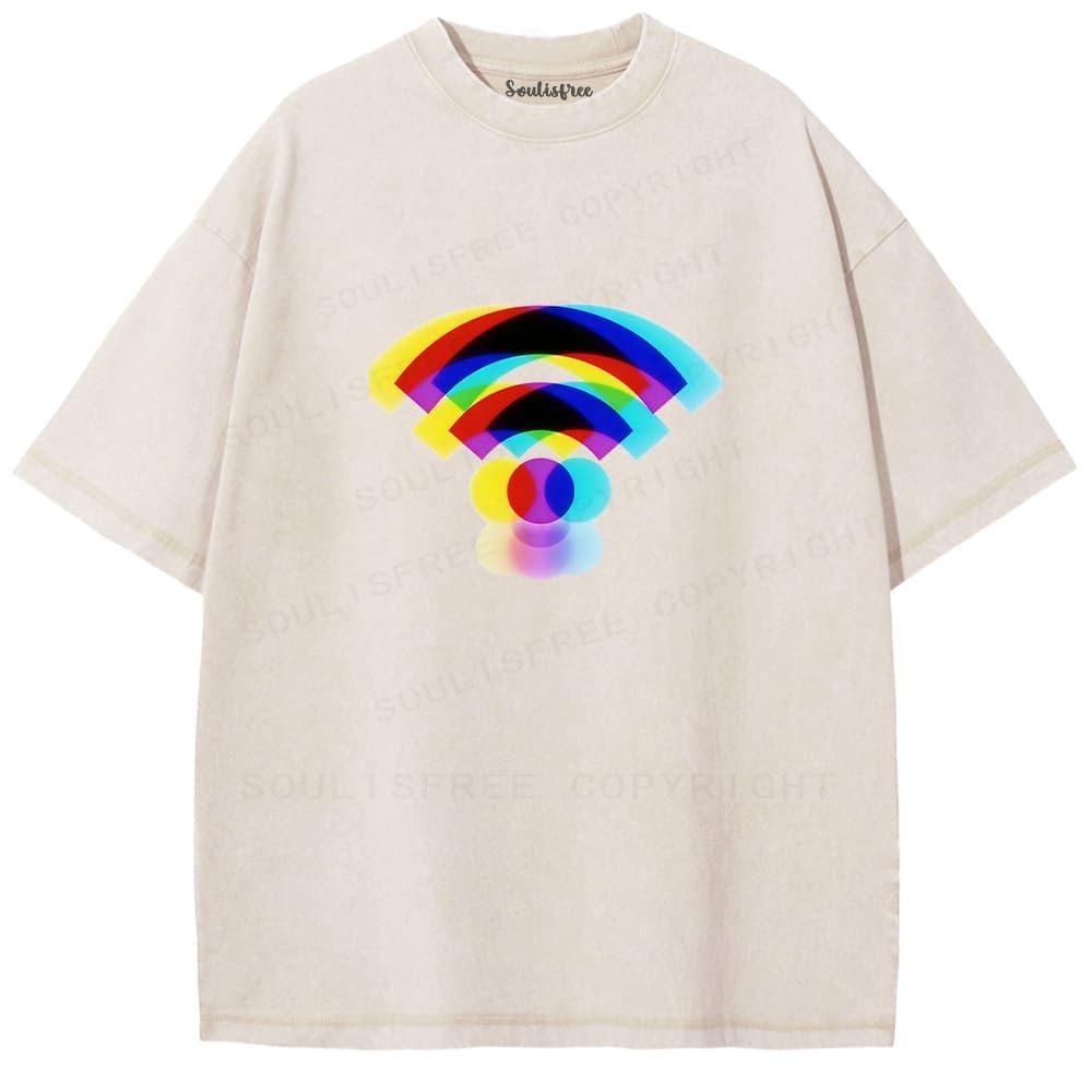 Designed Soulisfree Wander into Dream Spores Artistic Washed Tee | Soulisfree