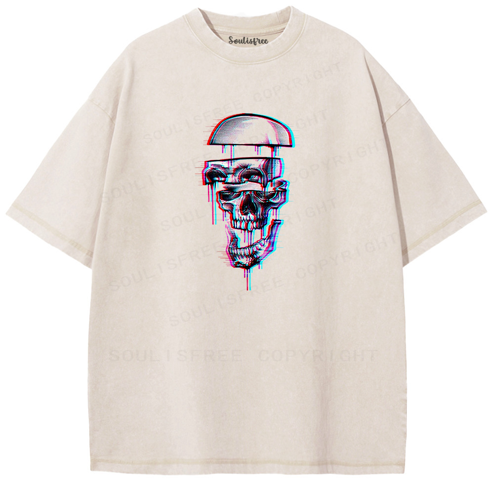 Designed Soulisfree Wander into Dream Spores Artistic Washed Tee | Soulisfree