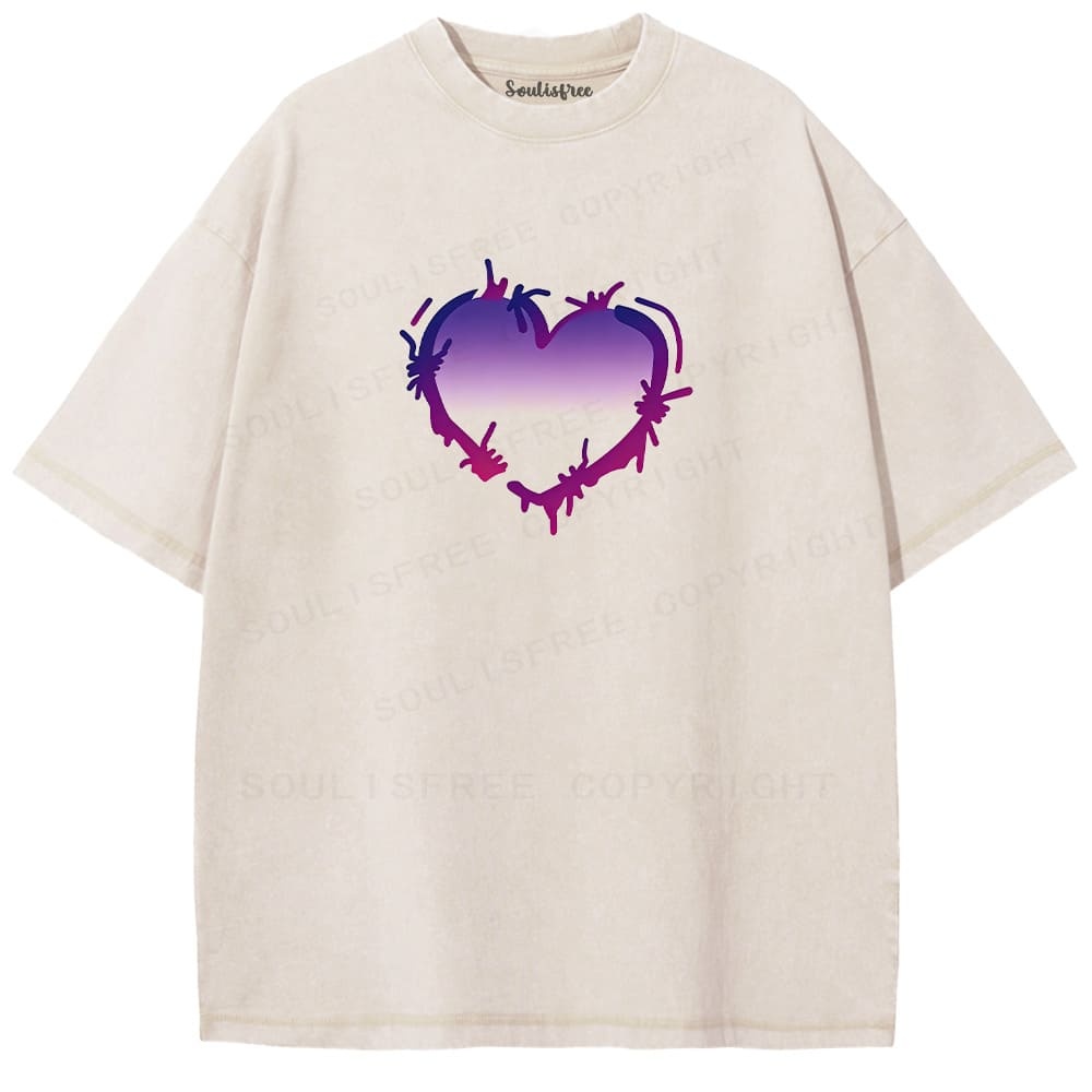 Designed Soulisfree Wander into Dream Spores Artistic Washed Tee | Soulisfree