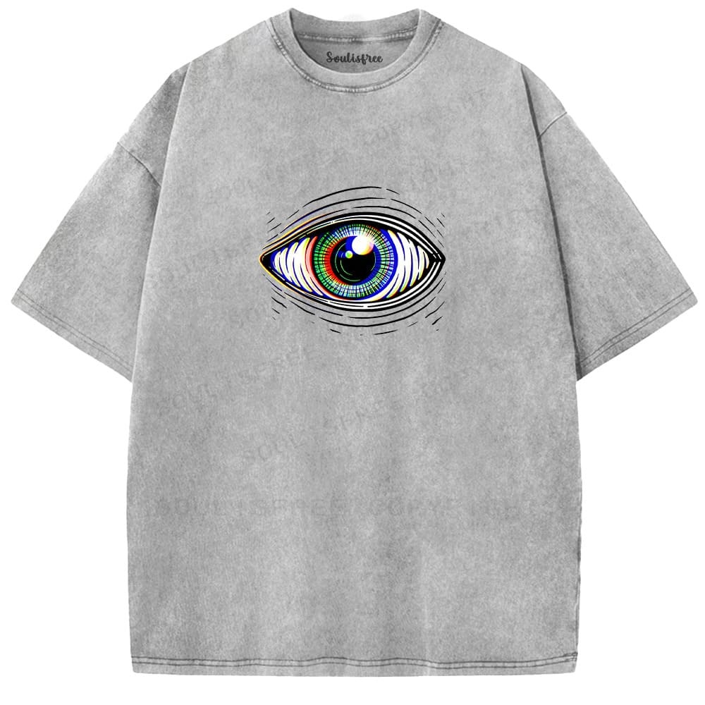 Designed Soulisfree Wander into Dream Spores Artistic Washed Tee | Soulisfree