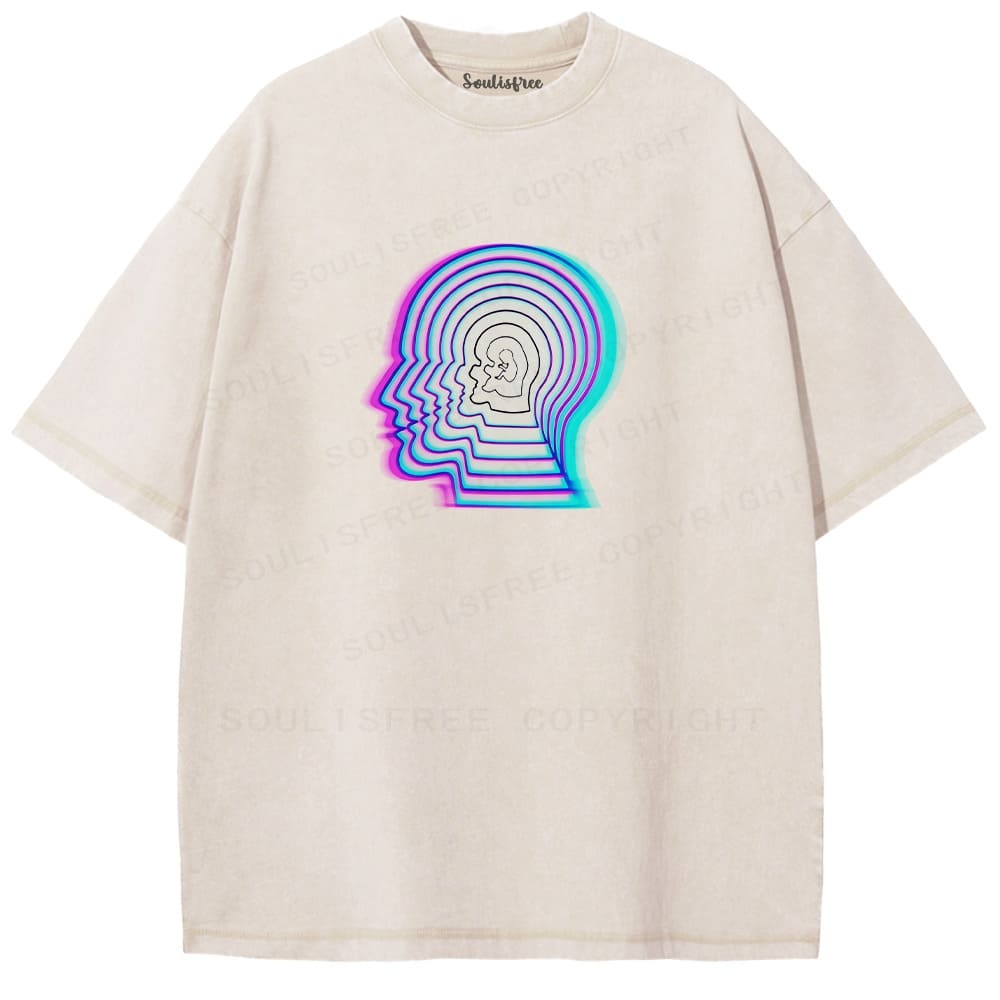 Designed Soulisfree Wander into Dream Spores Artistic Washed Tee | Soulisfree