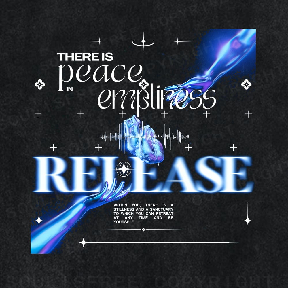 Soulisfree Cosmic Hand Meditative Tone Illusion Washed Tee