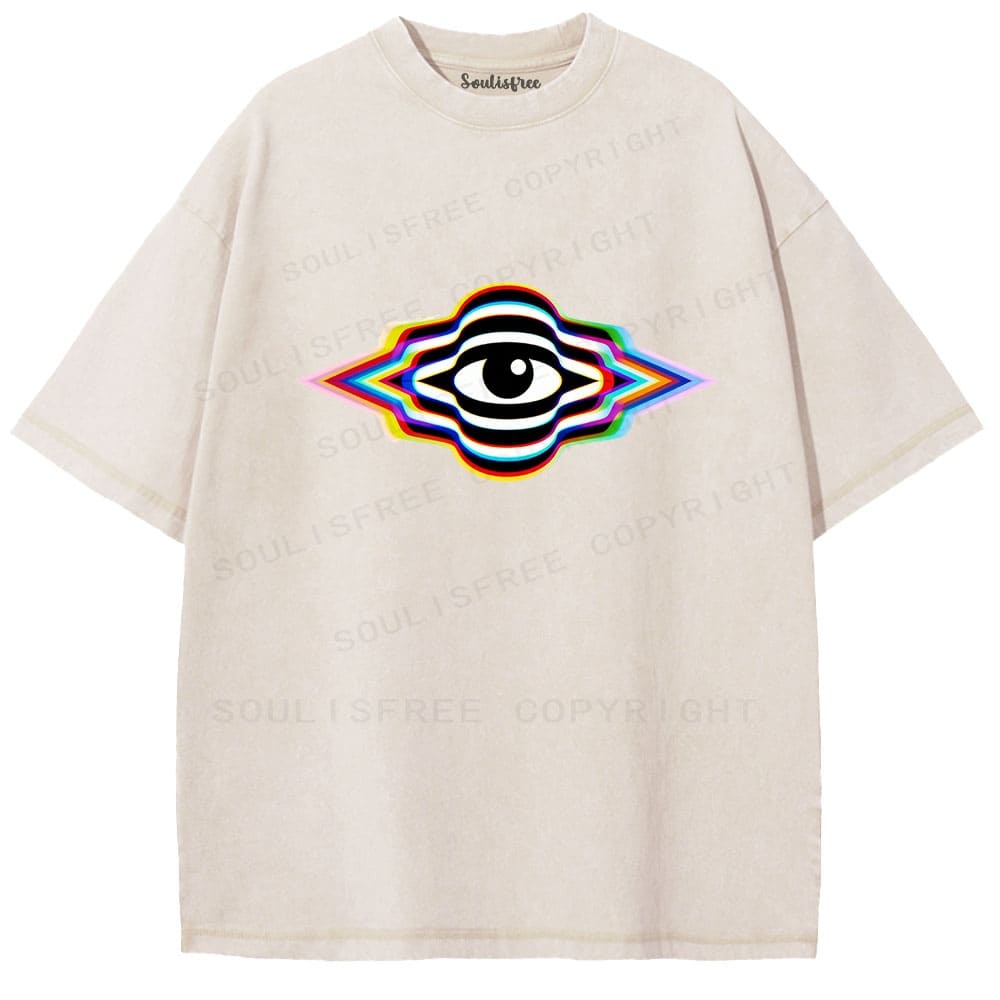 Designed Soulisfree Wander into Dream Spores Artistic Washed Tee | Soulisfree