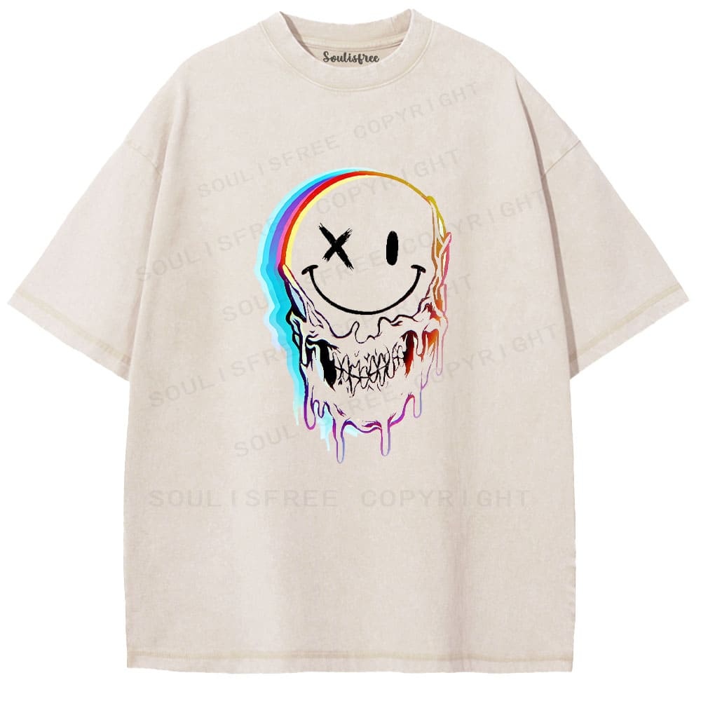 Designed Soulisfree Wander into Dream Spores Artistic Washed Tee | Soulisfree