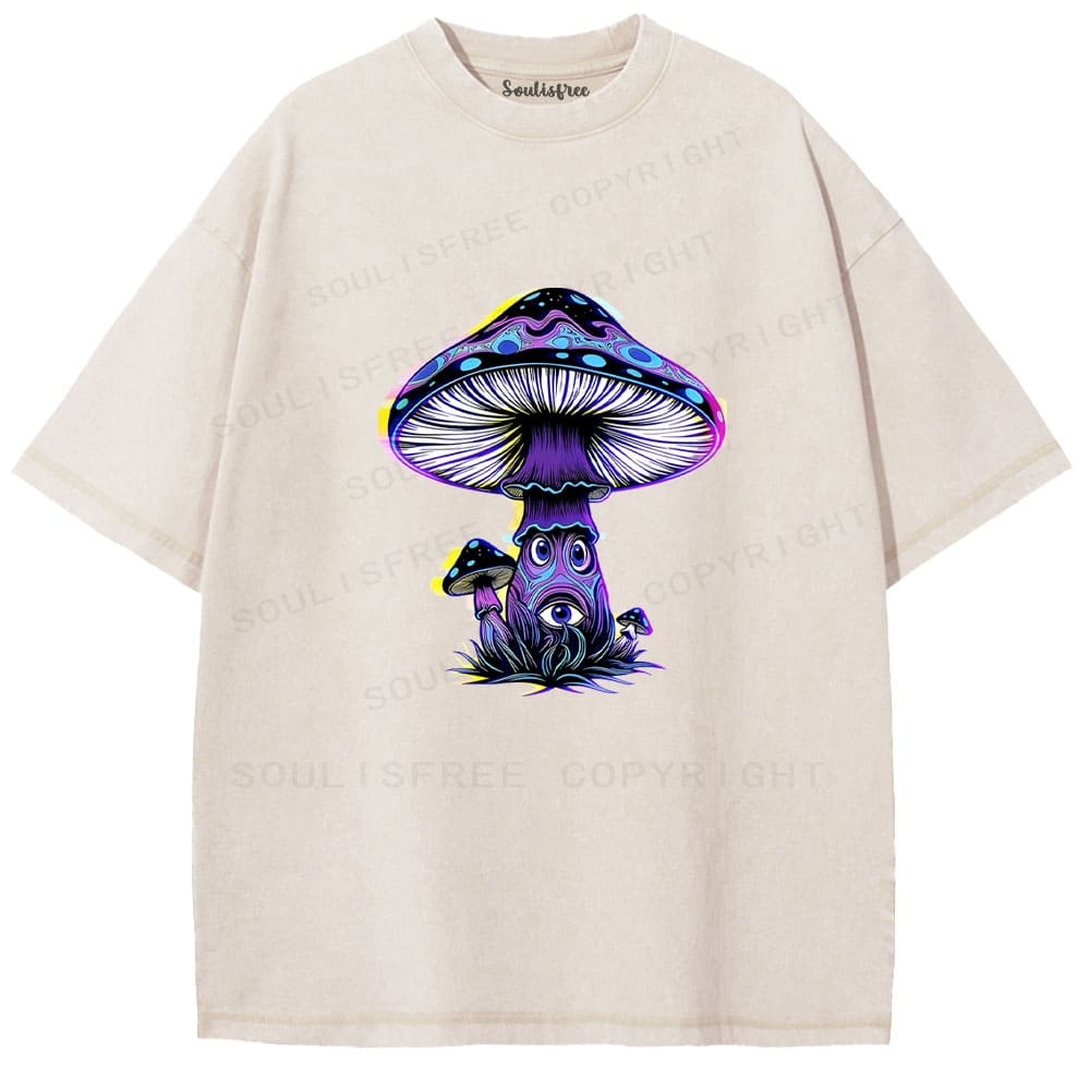 Designed Soulisfree Wander into Dream Spores Artistic Washed Tee | Soulisfree