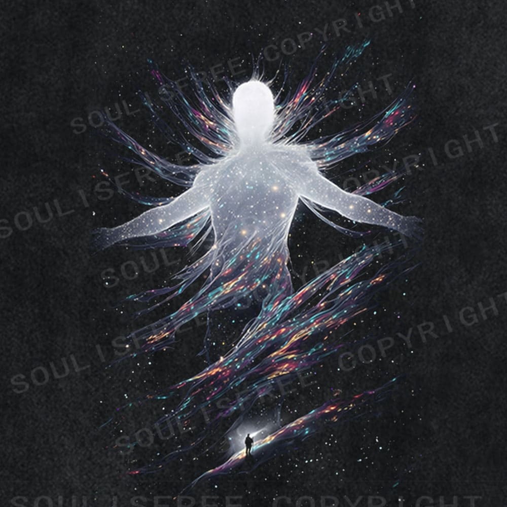 Soulisfree Cosmic Figure Stellar Burst Washed Tee