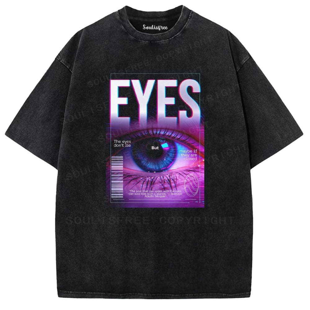 Designed Soulisfree Wander into Dream Spores Artistic Washed Tee | Soulisfree