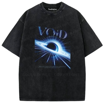 Soulisfree Cosmic Vortex Radiant Singularity Illusion Washed Tee