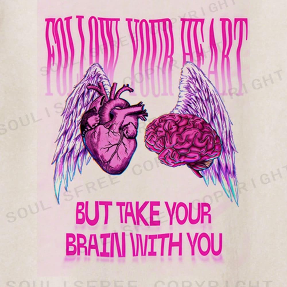 Soulisfree Dual Core Harmony Psychedelic Balance Illusion Washed Tee