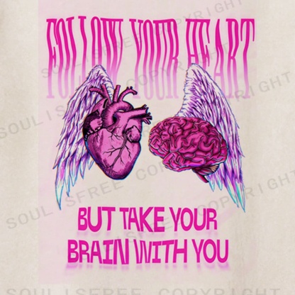 Soulisfree Dual Core Harmony Psychedelic Balance Illusion Washed Tee