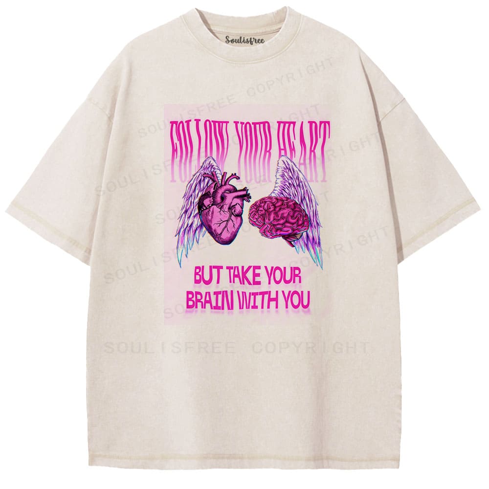 Soulisfree Dual Core Harmony Psychedelic Balance Illusion Washed Tee