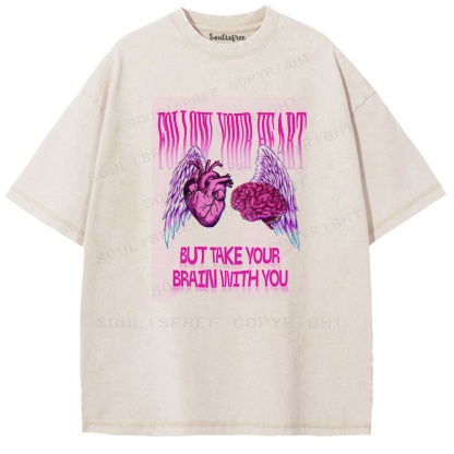 Soulisfree Dual Core Harmony Psychedelic Balance Illusion Washed Tee