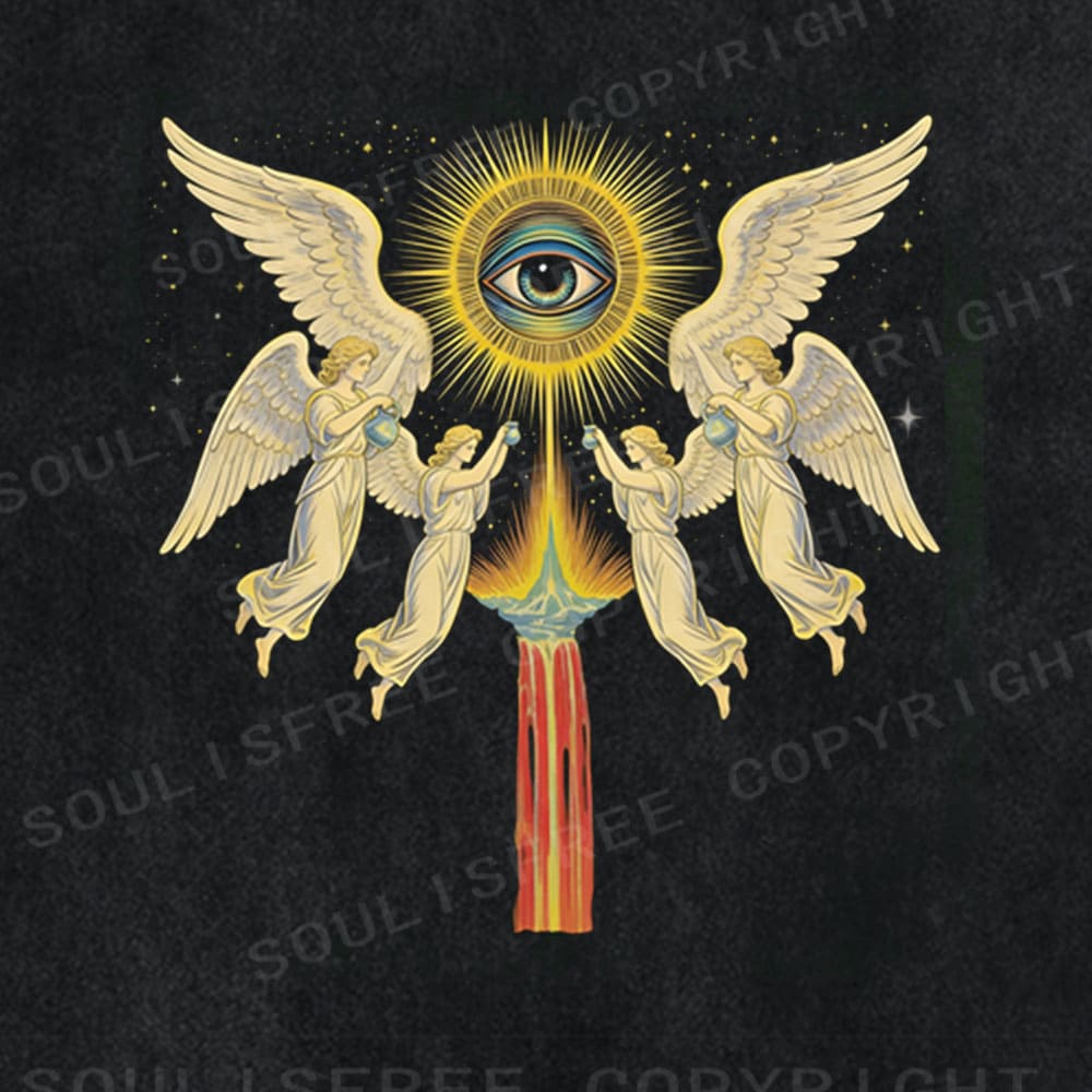 Soulisfree Celestial Gaze Sacred Geometry Washed Tee