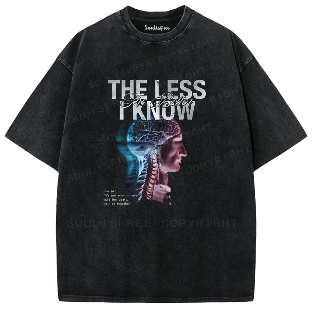 Soulisfree Neural Echo Emotional Static Illusion Washed Tee