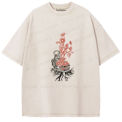 Soulisfree Bloom From Bone Rooted Renewal Washed Tee