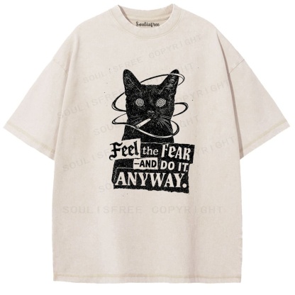 Soulisfree Defiant Whisker Existential Smoke Washed Tee