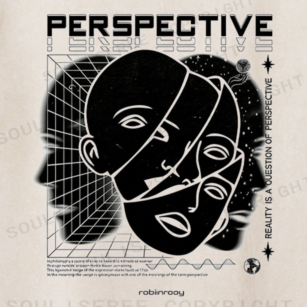 Soulisfree Fractured Gaze Cognitive Lattice Washed Tee