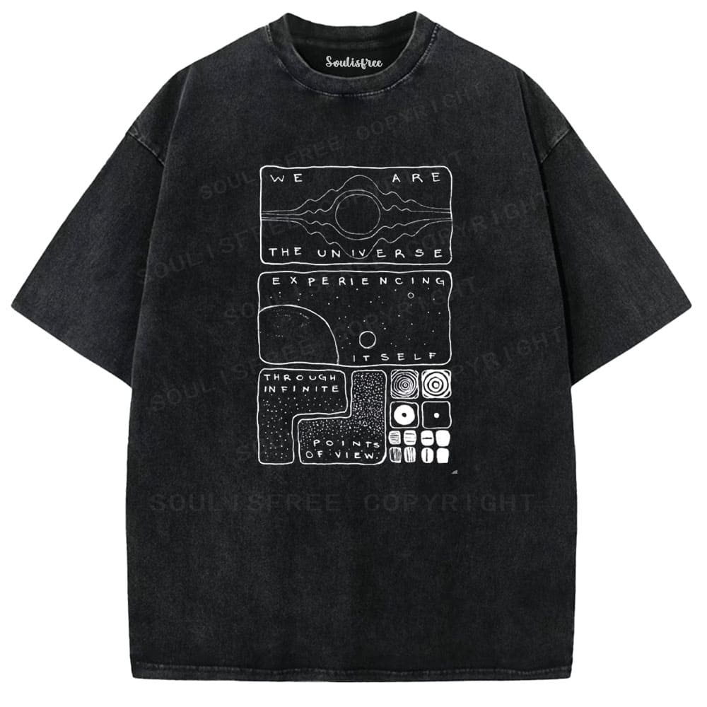 Designed Soulisfree Wander into Dream Spores Artistic Washed Tee | Soulisfree