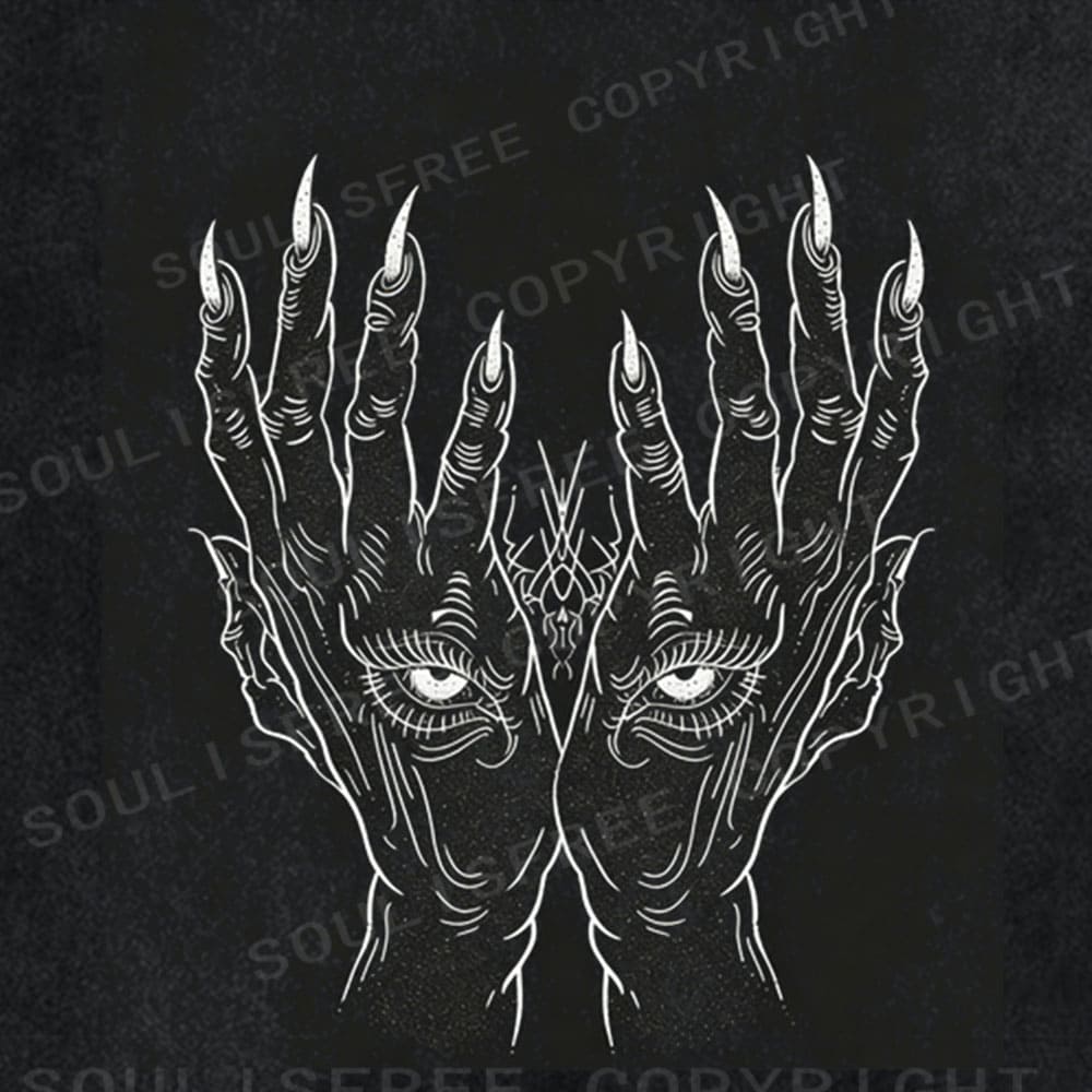 Soulisfree Veil Gaze Sacred Claw Washed Tee
