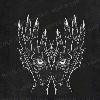 Soulisfree Veil Gaze Sacred Claw Washed Tee