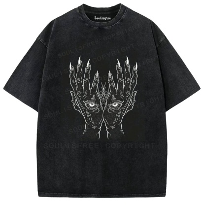 Soulisfree Veil Gaze Sacred Claw Washed Tee