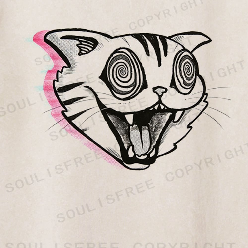 Soulisfree Radiant Synapse Abstract Contemplation Washed Tee