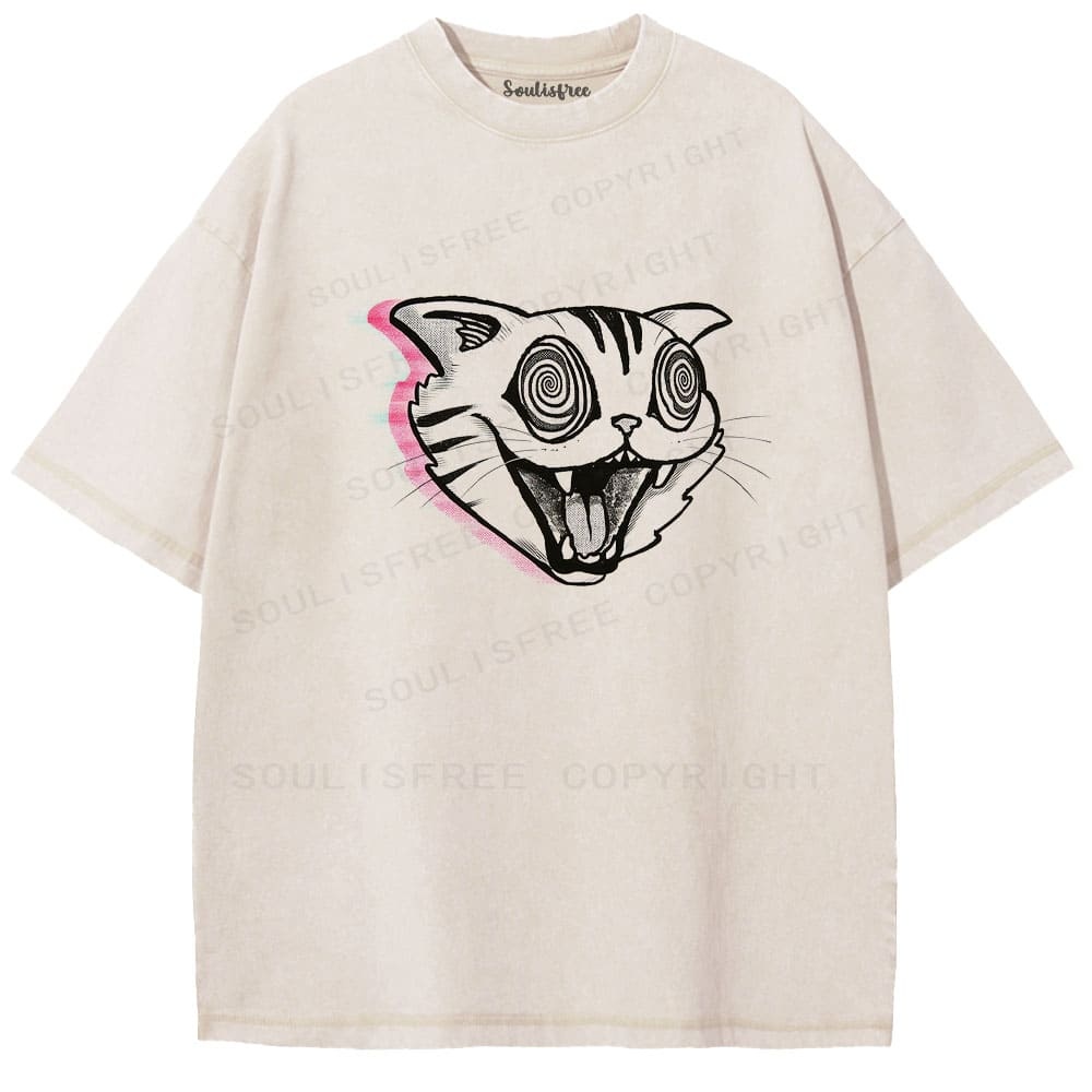 Designed Soulisfree Wander into Dream Spores Artistic Washed Tee | Soulisfree