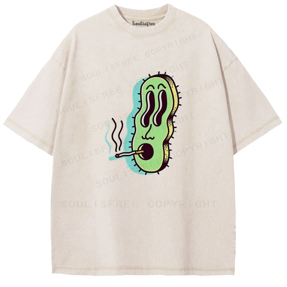 Designed Soulisfree Wander into Dream Spores Artistic Washed Tee | Soulisfree