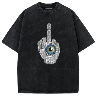 Soulisfree Defiant Gesture Inner Eye Hand Washed Tee