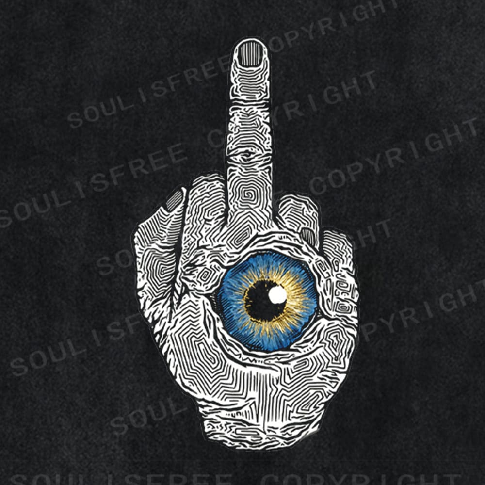 Soulisfree Defiant Gesture Inner Eye Hand Washed Tee