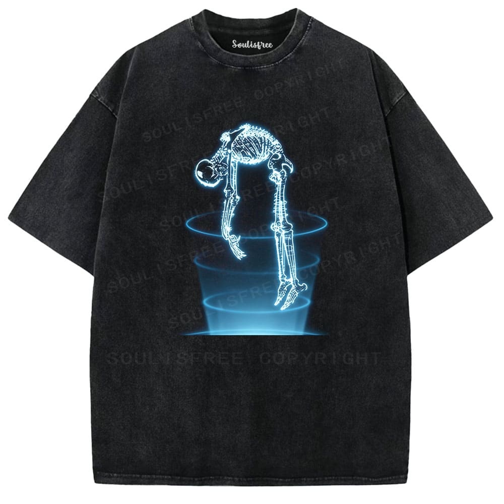 Designed Soulisfree Wander into Dream Spores Artistic Washed Tee | Soulisfree