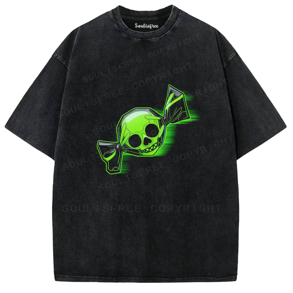 Soulisfree Neon Confection Toxic Sweetness Illusion Washed Tee
