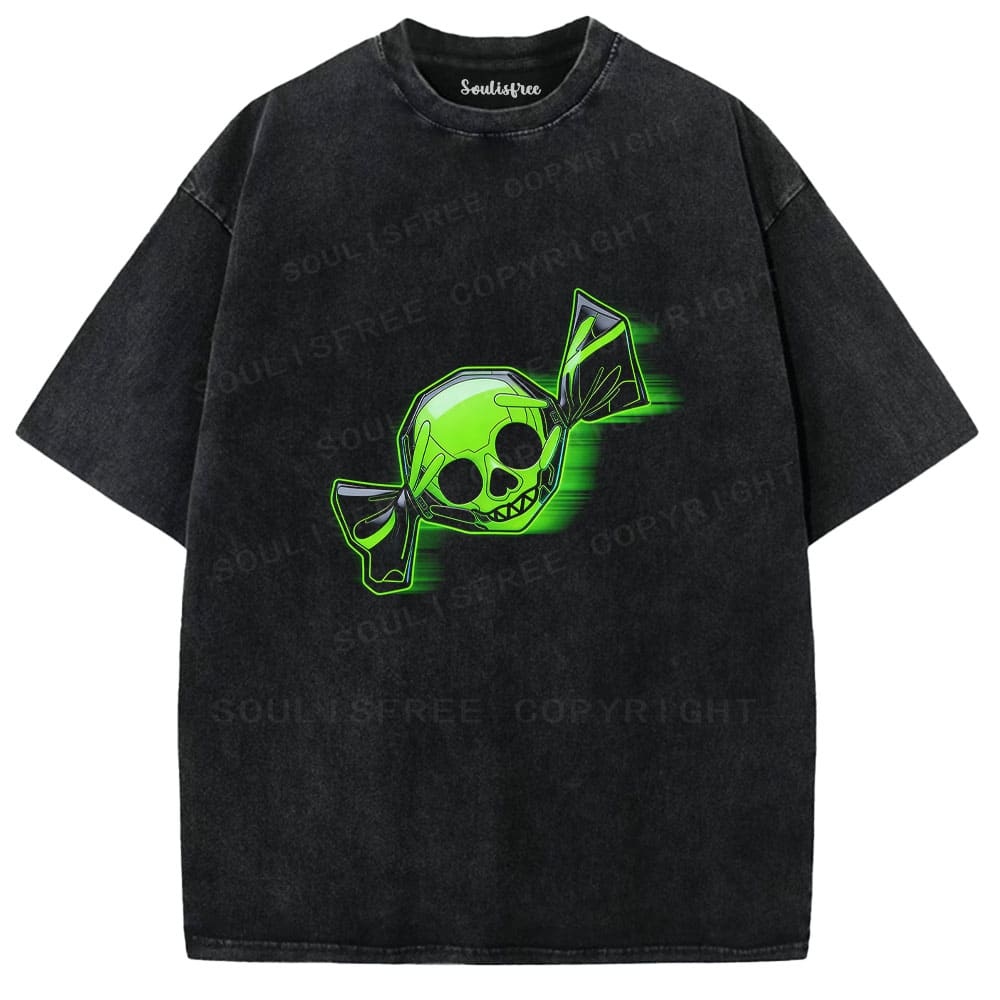 Designed Soulisfree Wander into Dream Spores Artistic Washed Tee | Soulisfree