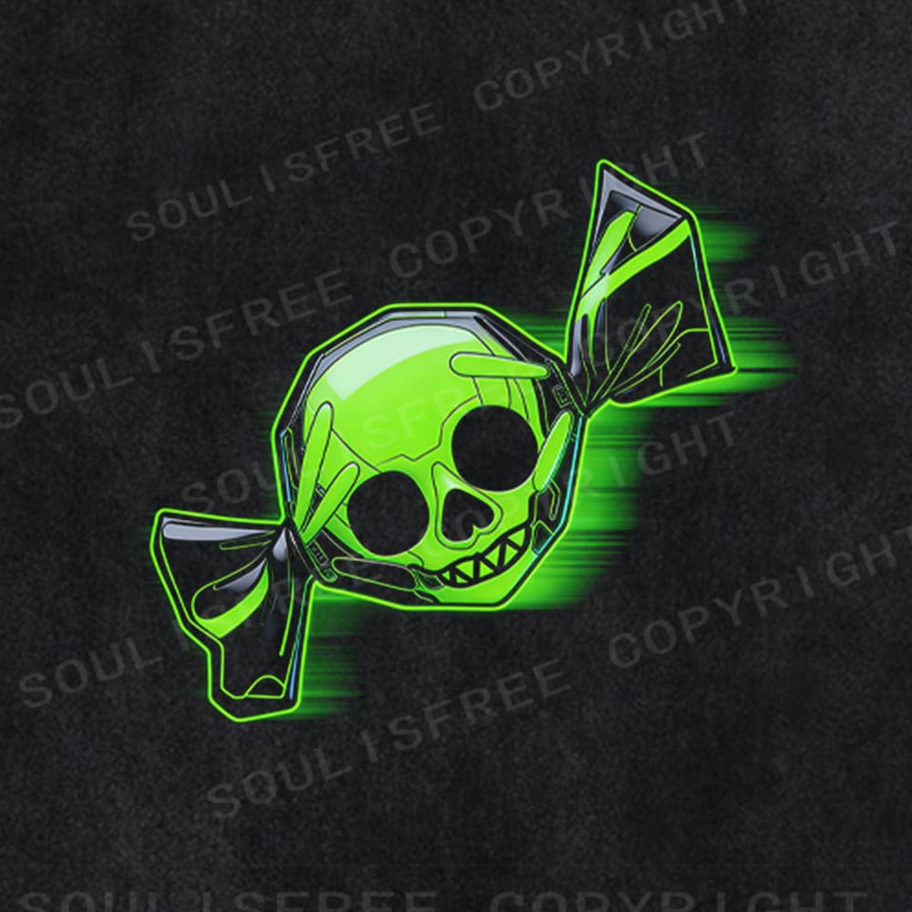 Soulisfree Neon Confection Toxic Sweetness Illusion Washed Tee