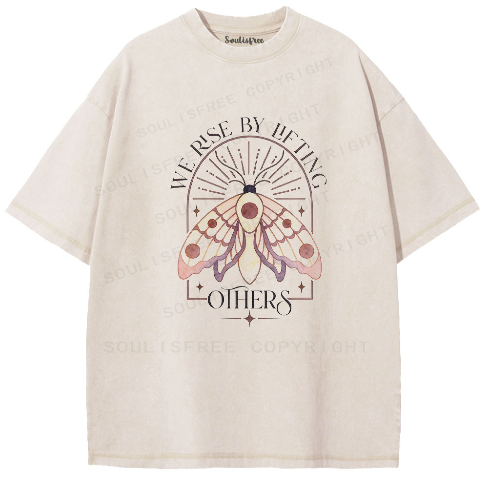 Designed Soulisfree Wander into Dream Spores Artistic Washed Tee | Soulisfree