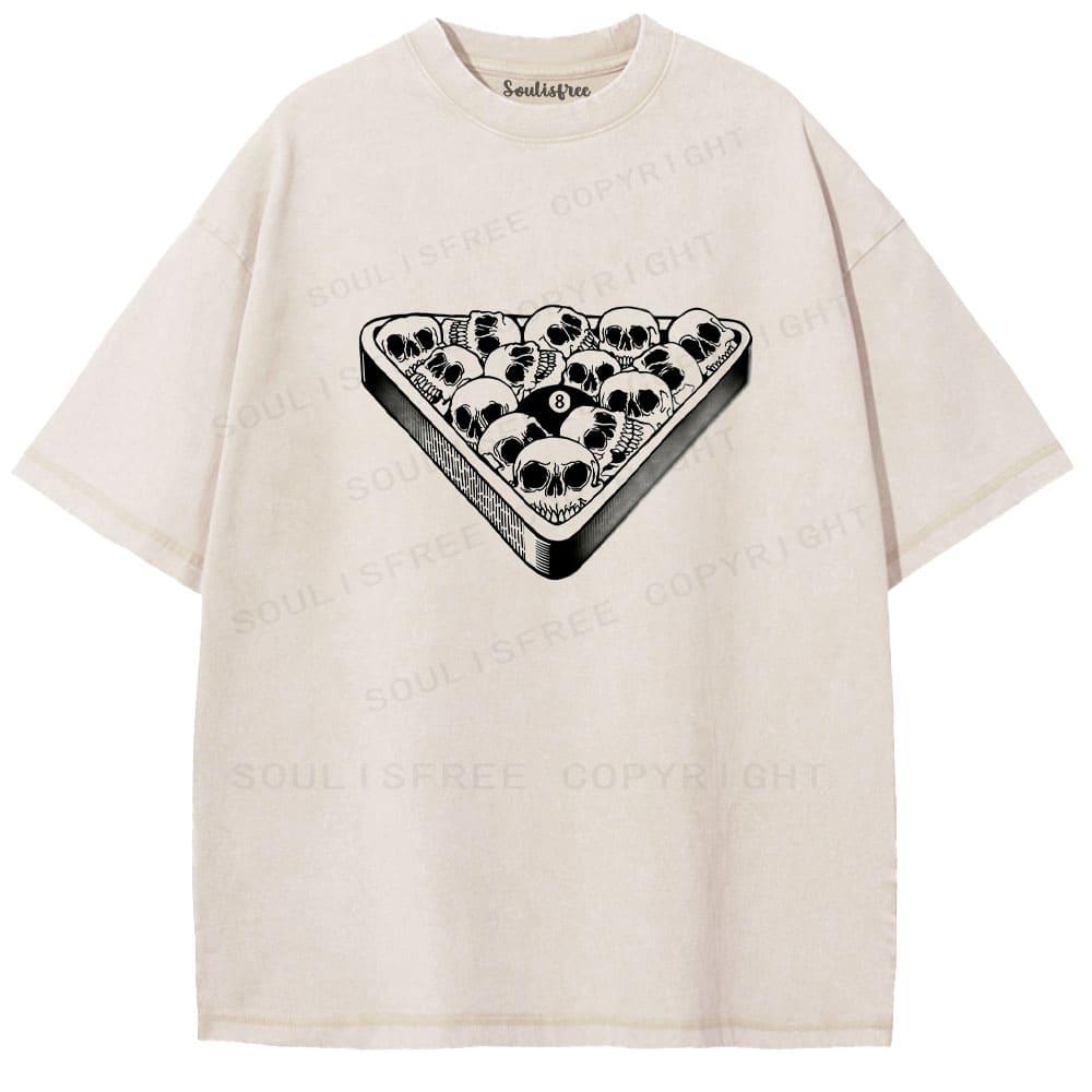 Soulisfree Skull Rack Paradox Monochrome Mortal Play Washed Tee