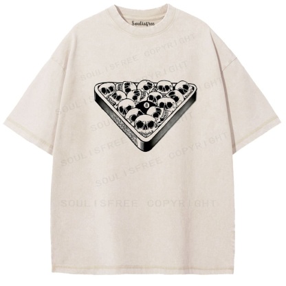 Soulisfree Skull Rack Paradox Monochrome Mortal Play Washed Tee