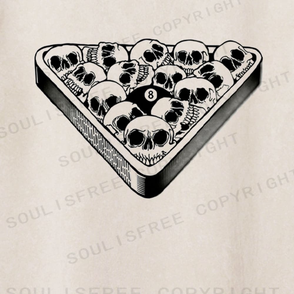 Soulisfree Skull Rack Paradox Monochrome Mortal Play Washed Tee