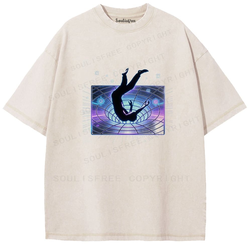 Designed Soulisfree Wander into Dream Spores Artistic Washed Tee | Soulisfree