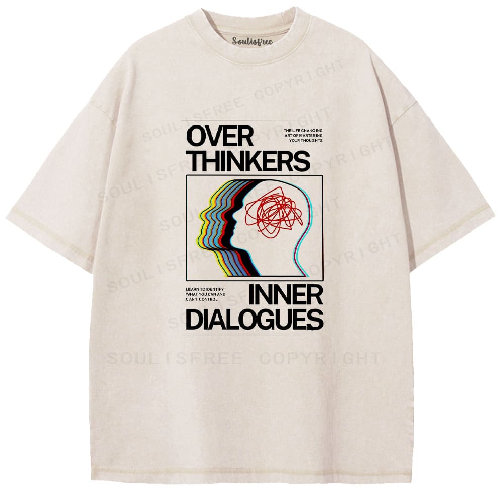 Soulisfree Cognitive Flux Echo Neural Loop Aesthetic Washed Tee