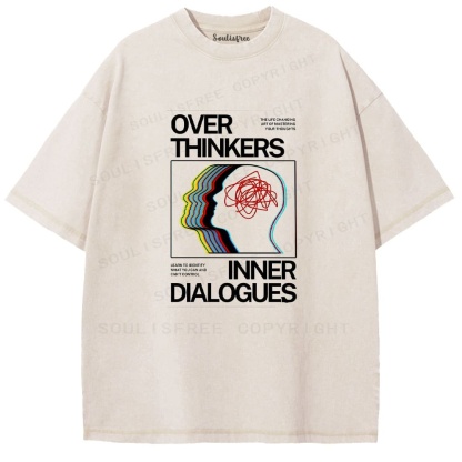 Soulisfree Cognitive Flux Echo Neural Loop Aesthetic Washed Tee