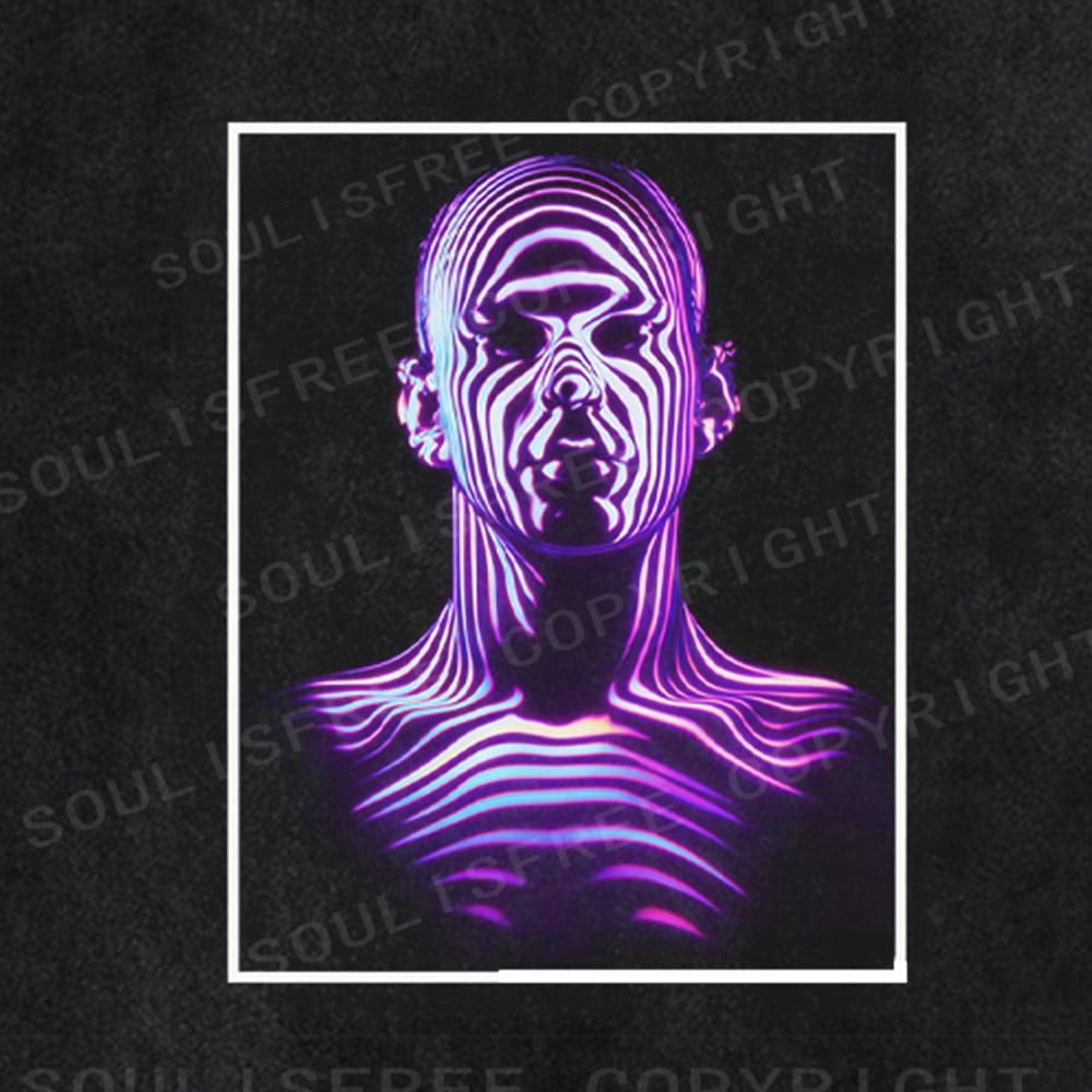 Soulisfree Ethereal Frame Quantum Suspension Illusion Washed Tee