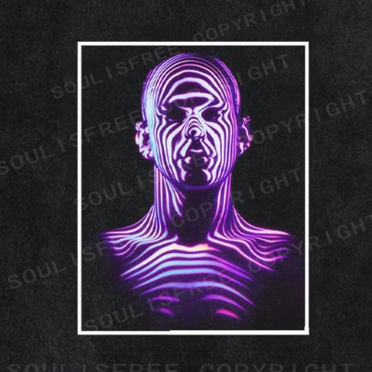 Soulisfree Ethereal Frame Quantum Suspension Illusion Washed Tee