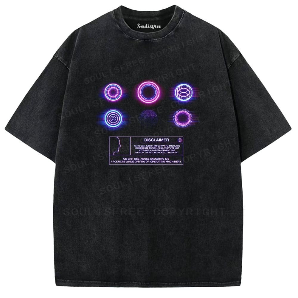 Designed Soulisfree Wander into Dream Spores Artistic Washed Tee | Soulisfree