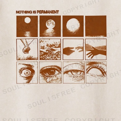 Soulisfree Temporal Flux Sequence Perceptual Decay Aesthetic Washed Tee