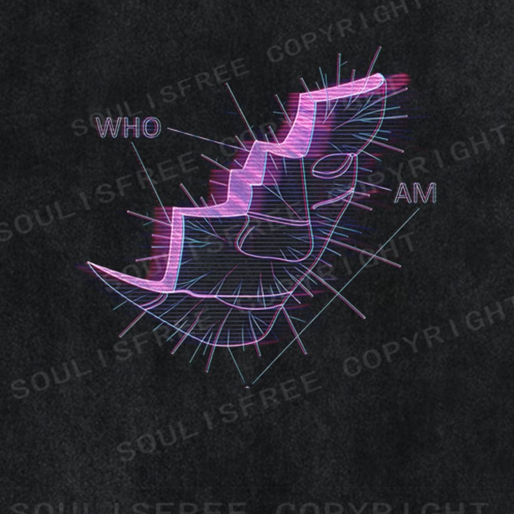 Soulisfree Self-Query Flux Consciousness Ascent Aesthetic Illusion Washed Tee