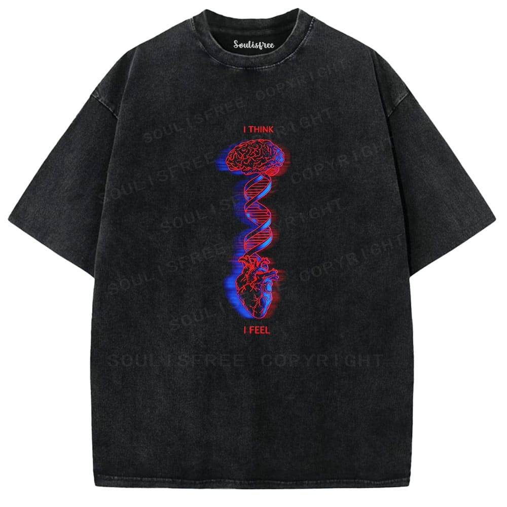 Designed Soulisfree Wander into Dream Spores Artistic Washed Tee | Soulisfree