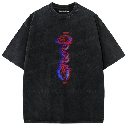 Soulisfree Cognitive-Emotive Flux Neuro-Somatic Harmony Aesthetic Illusion Washed Tee